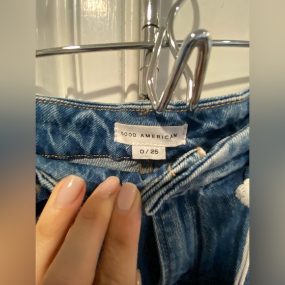 NWT Good American “Good Mom” jeans 25/0 Blue 586 - Picture 4 of 6